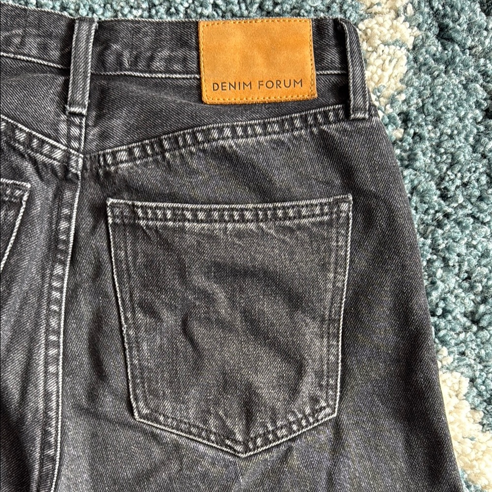 Denim Forum Black Farrah High-Rise Wide Leg - Picture 6 of 6
